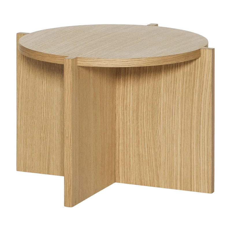 Table basse ronde en chêne naturel 45cm Nomad - Hübsch