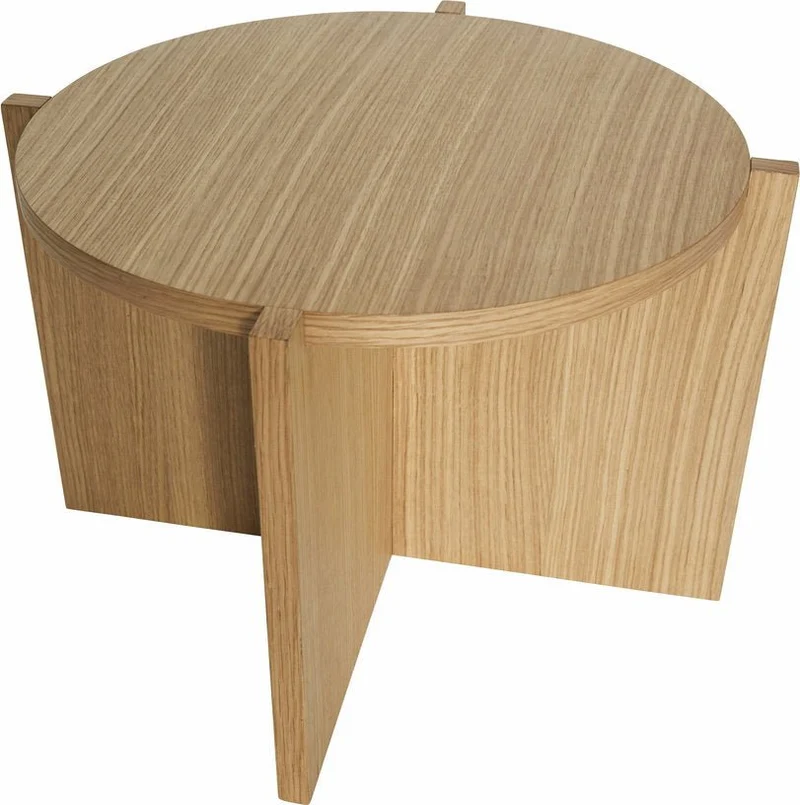 Table basse ronde en chêne naturel 45cm Nomad - Hübsch