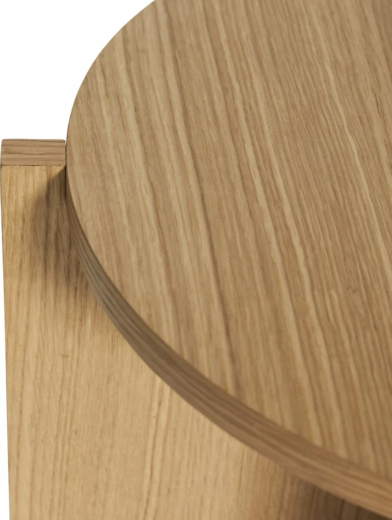 Table basse ronde en chêne naturel 45cm Nomad - Hübsch
