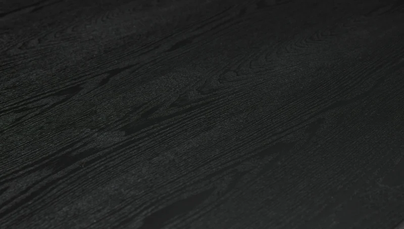 Table à manger carrée en bois teinté noir Dapper - Hübsch