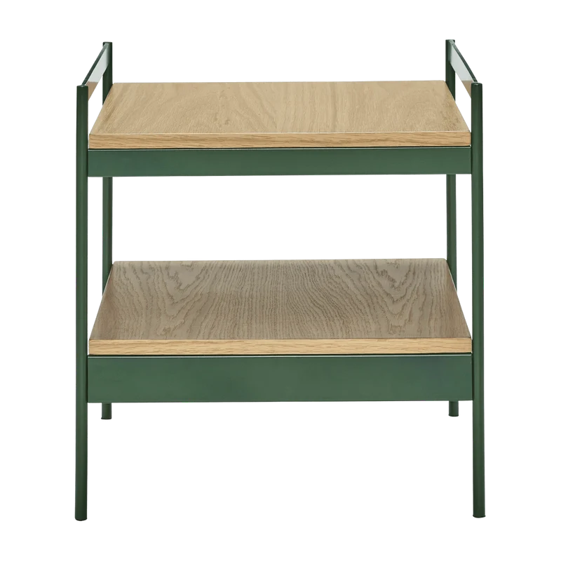 Table d'appoint en bois et métal vert Jaunty - Hübsch