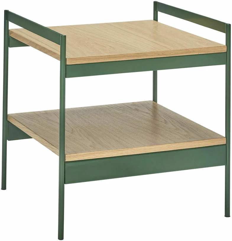 Table d'appoint en bois et métal vert Jaunty - Hübsch