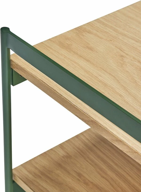 Table d'appoint en bois et métal vert Jaunty - Hübsch