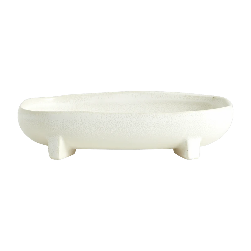 Plat en céramique blanc S Pemba - Nordal