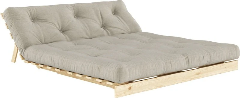 Canapé-lit linen en pin massif Roots 160 - Karup Design
