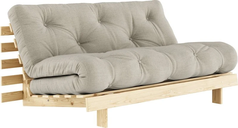 Canapé-lit linen en pin massif Roots 160 - Karup Design