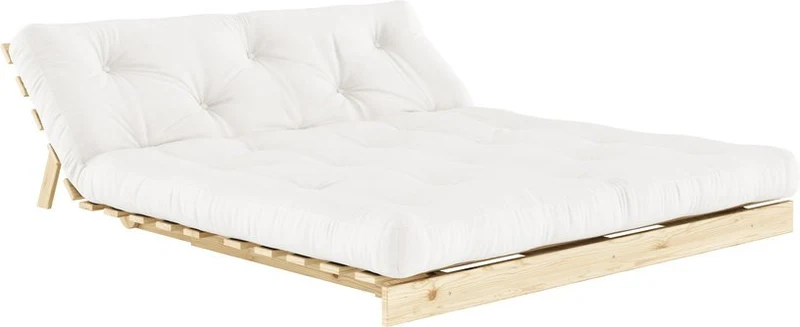 Canapé-lit blanc pin massif Roots 160 - Karup Design