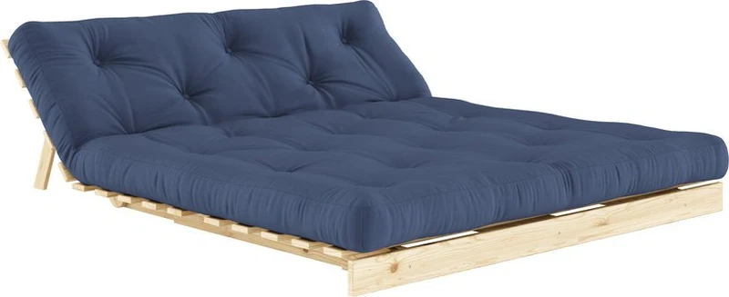 Canapé-lit bleu navy pin massif Roots 160 - Karup Design