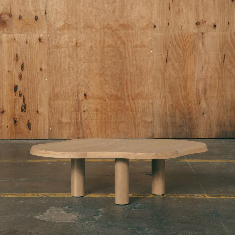 Table basse en chêne naturel 130 x 70 cm - Gabrielle Paris
