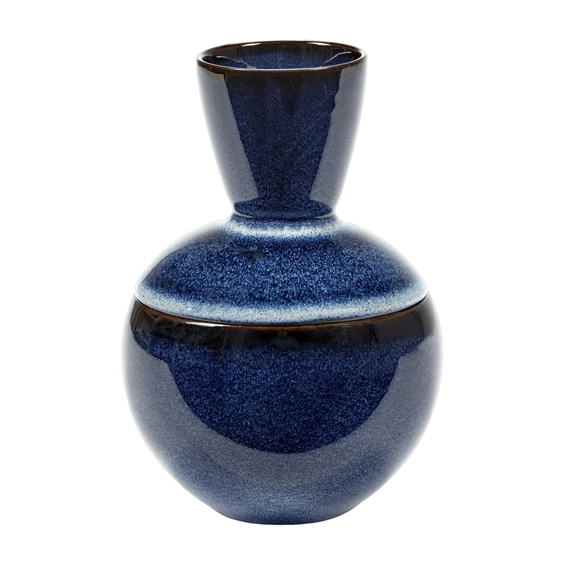 Bol cheminée en grès bleu 12 x 17 cm Pure - Serax