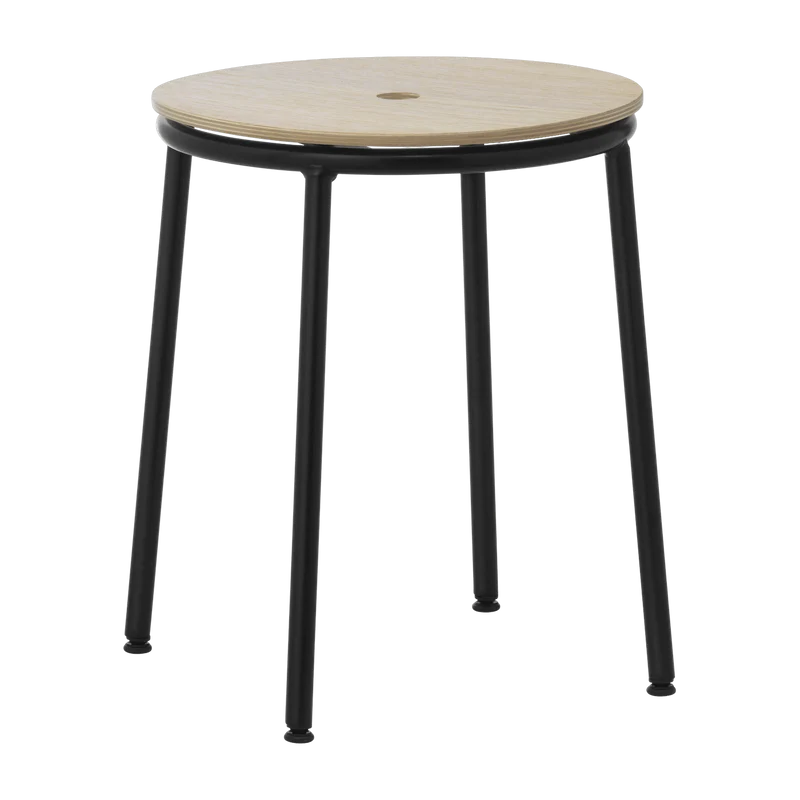 Tabouret en chêne et acier noir 45 cm Circa Oak - Normann Copenhagen