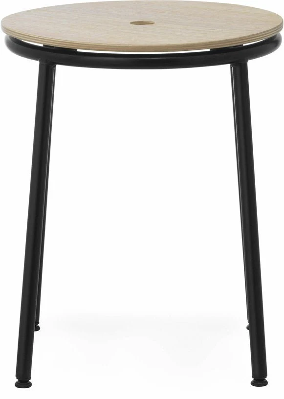 Tabouret en chêne et acier noir 45 cm Circa Oak - Normann Copenhagen
