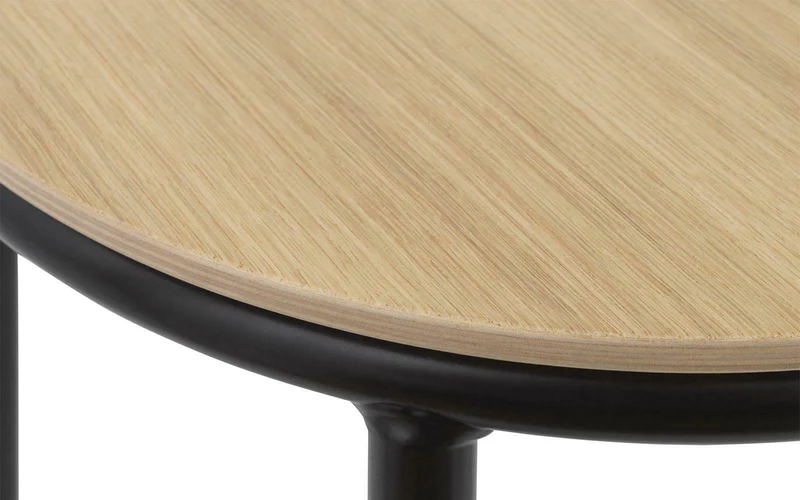 Tabouret en chêne et acier noir 45 cm Circa Oak - Normann Copenhagen