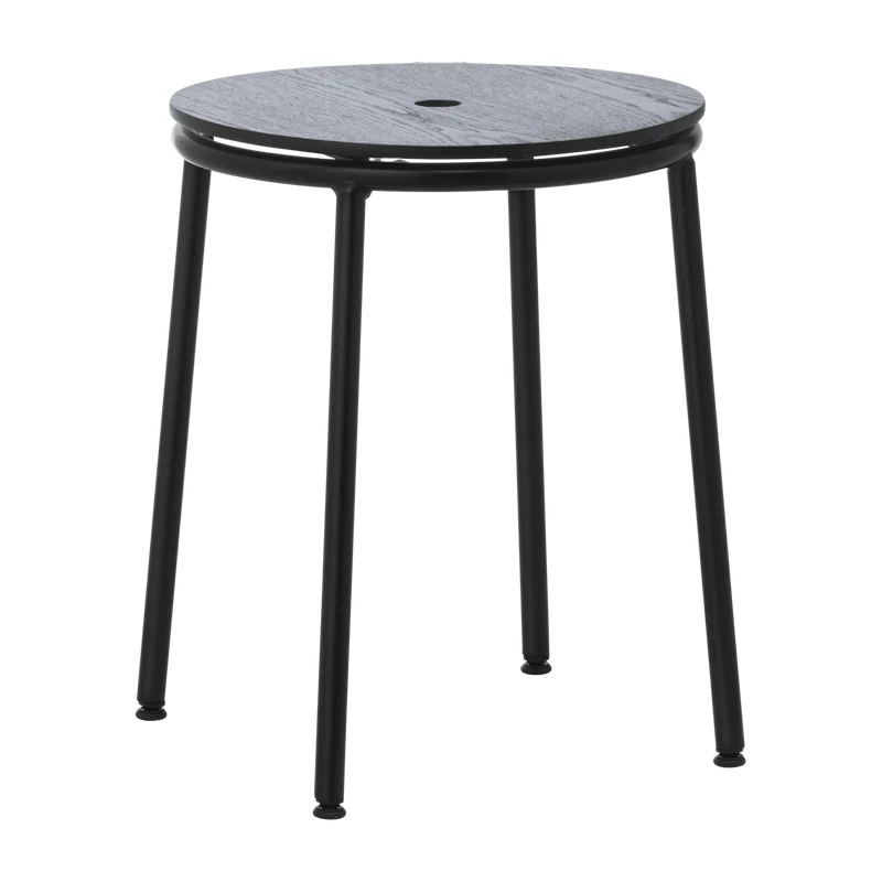Tabouret en chêne noir et acier noir 45 cm Circa noir Oak - Normann Copenhagen