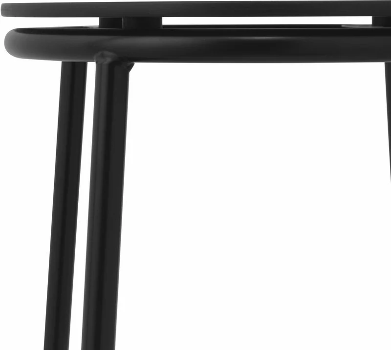 Tabouret en chêne noir et acier noir 45 cm Circa noir Oak - Normann Copenhagen