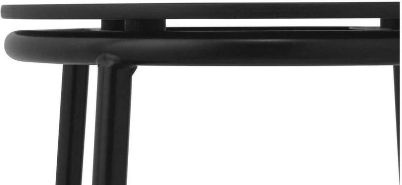 Tabouret en chêne noir et acier noir 45 cm Circa noir Oak - Normann Copenhagen