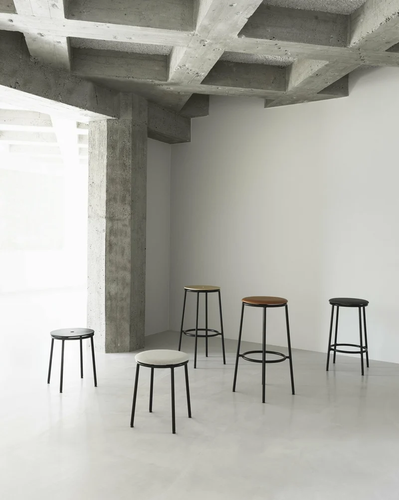 Tabouret en acier et aluminium noir 45 cm Circa noir Aluminum - Normann Copenhagen
