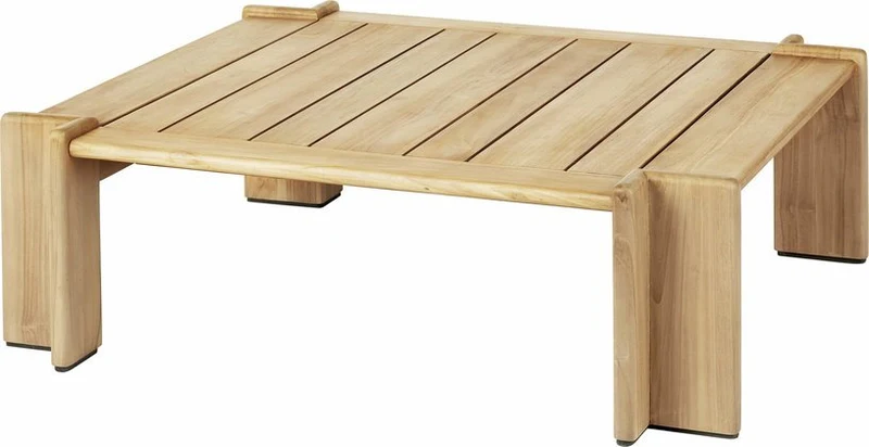 Table basse en teck naturel 100x113 cm Atmosphera - Gubi