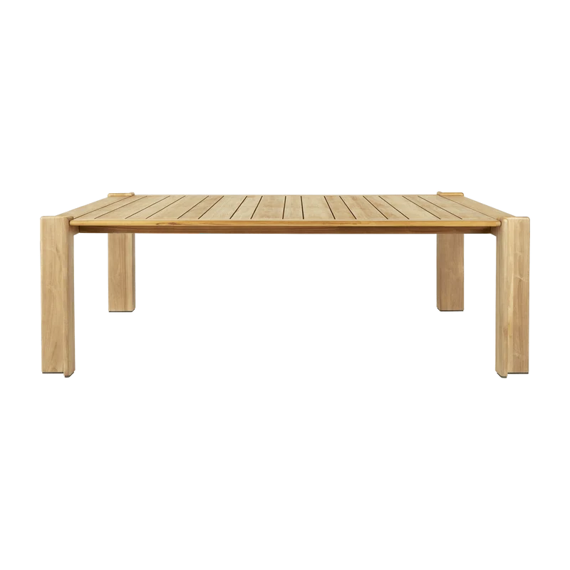 Table à manger en teck naturel 105x209 cm Atmosfera - Gubi