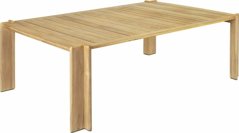 Table à manger en teck naturel 105x209 cm Atmosfera - Gubi