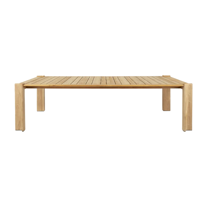 Table à manger en teck naturel 105x281 cm Atmosfera - Gubi