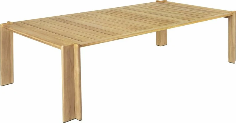 Table à manger en teck naturel 105x281 cm Atmosfera - Gubi