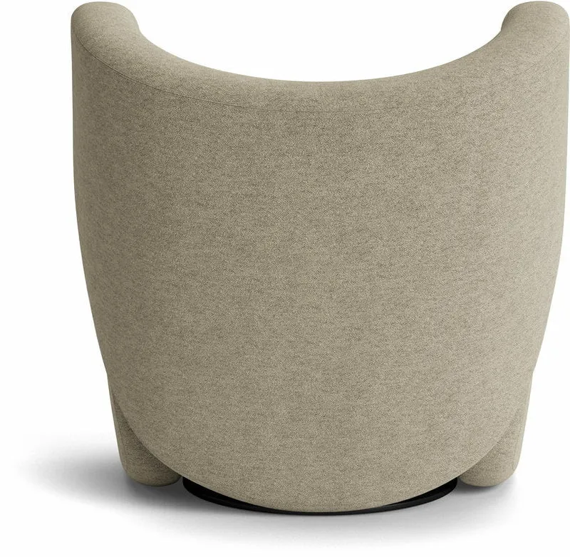Fauteuil en pivotant en tissu bouclé Barnum Col 3 Big Big Chair - NORR11