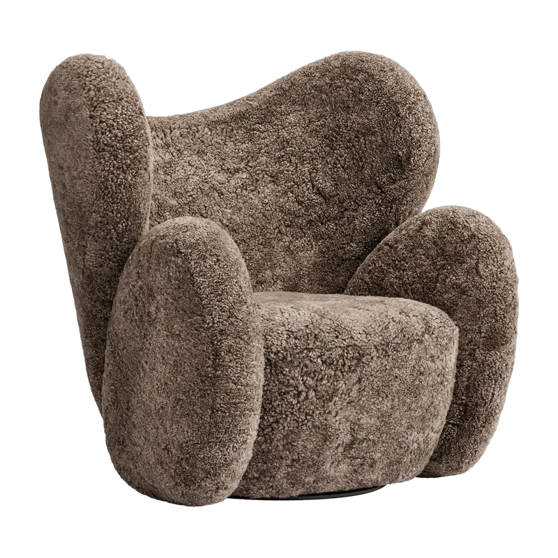Fauteuil pivotant en peau de mouton Big Big Chair - NORR11