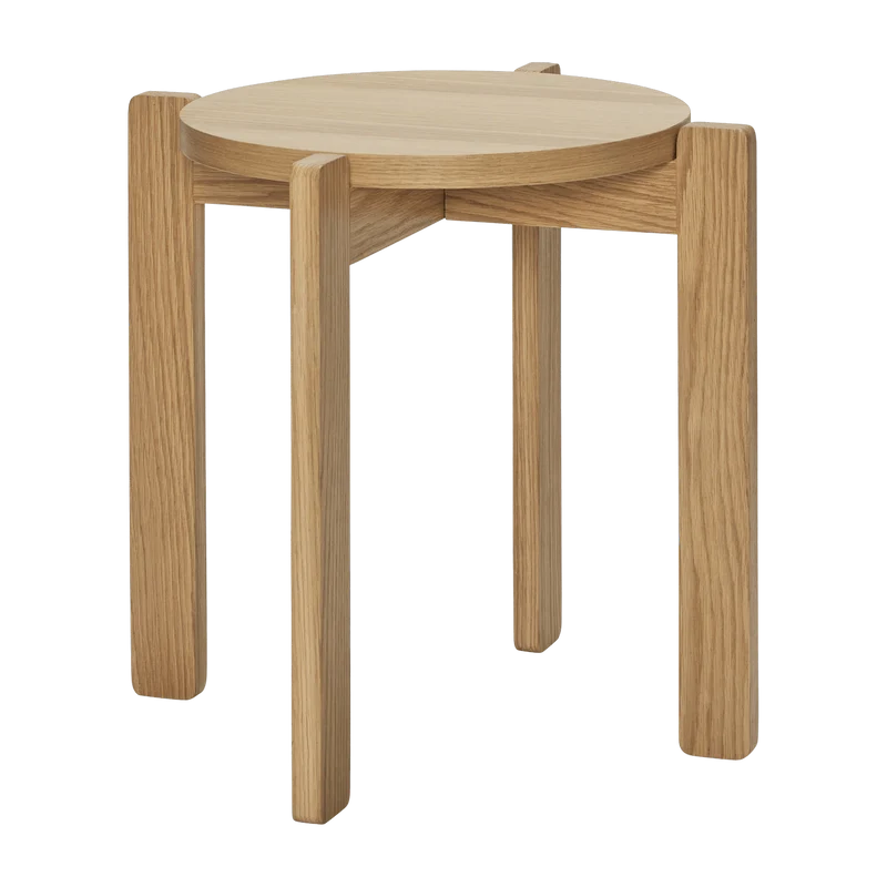 Tabouret en chêne naturel 45 x 42 cm Always - Hübsch