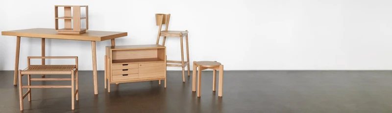 Tabouret en chêne naturel 45 x 42 cm Always - Hübsch