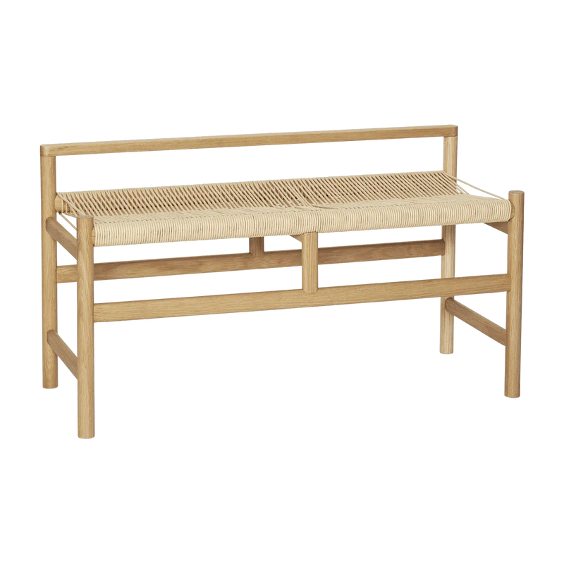 Banc en chêne naturel 100 x 41 x 55 cm Heritage - Hübsch