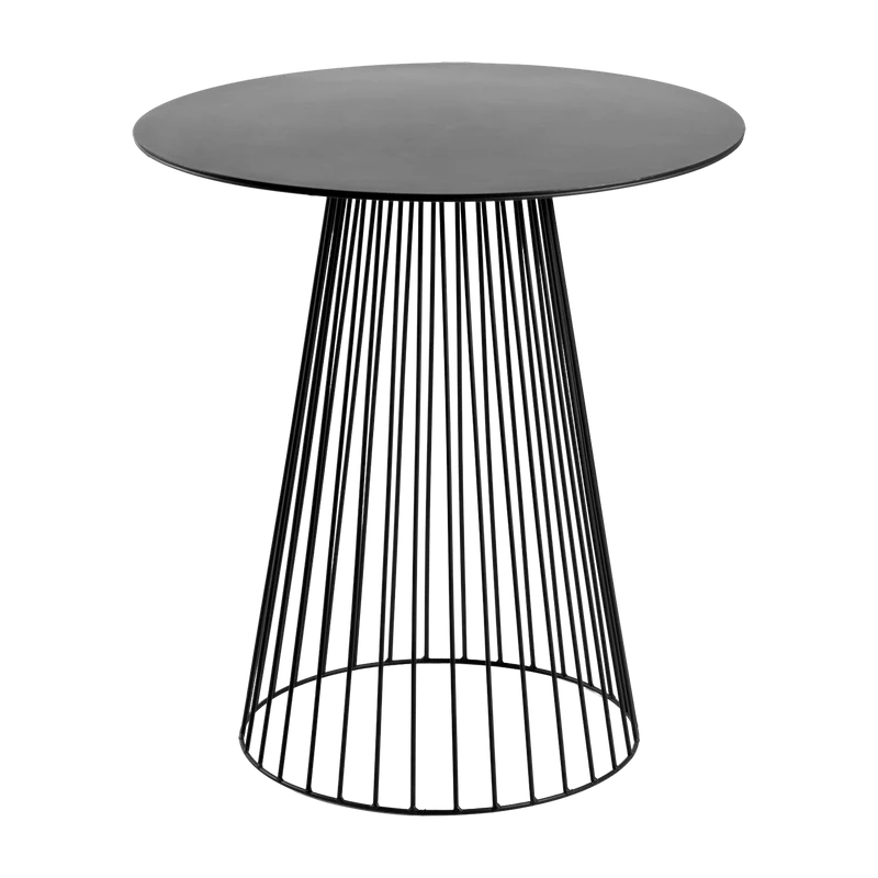 Table d'appoint ronde et noire en métal 60cm x 65cm Garbo - Serax