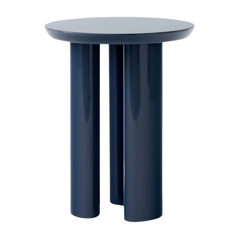 Table d'appoint laquée bleue Tung JA3 - &tradition
