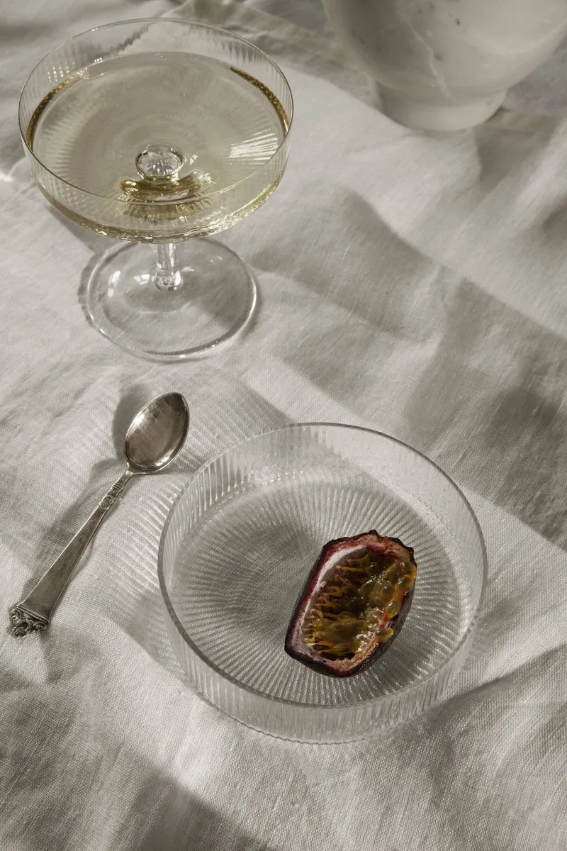 Set de 4 Bols de service en verre transparent Ripple - Ferm Living