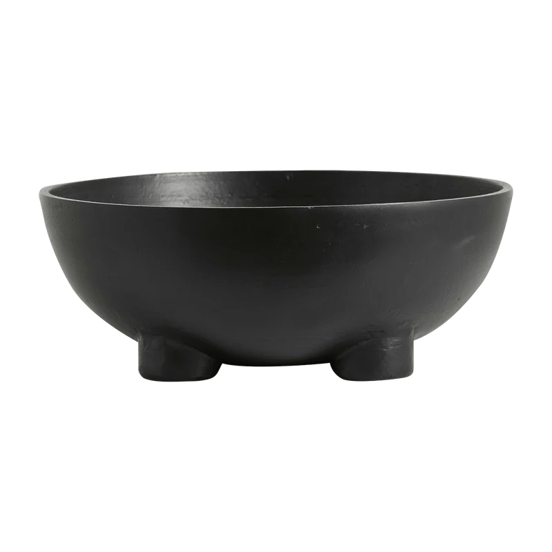 Bol en aluminium noir rond Aspo - Nordal