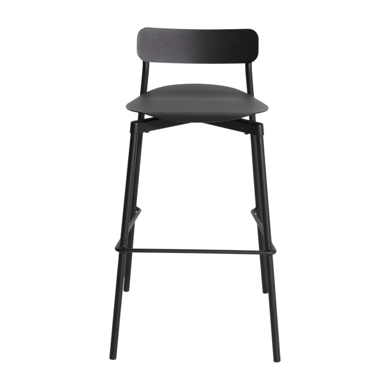 Chaise de bar outdoor noire 65 cm Fromme - Petite friture