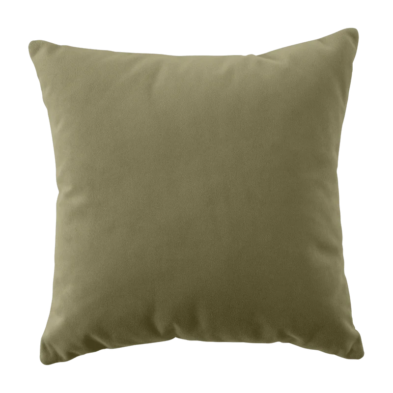 Coussin en velours vert Bean - Emko