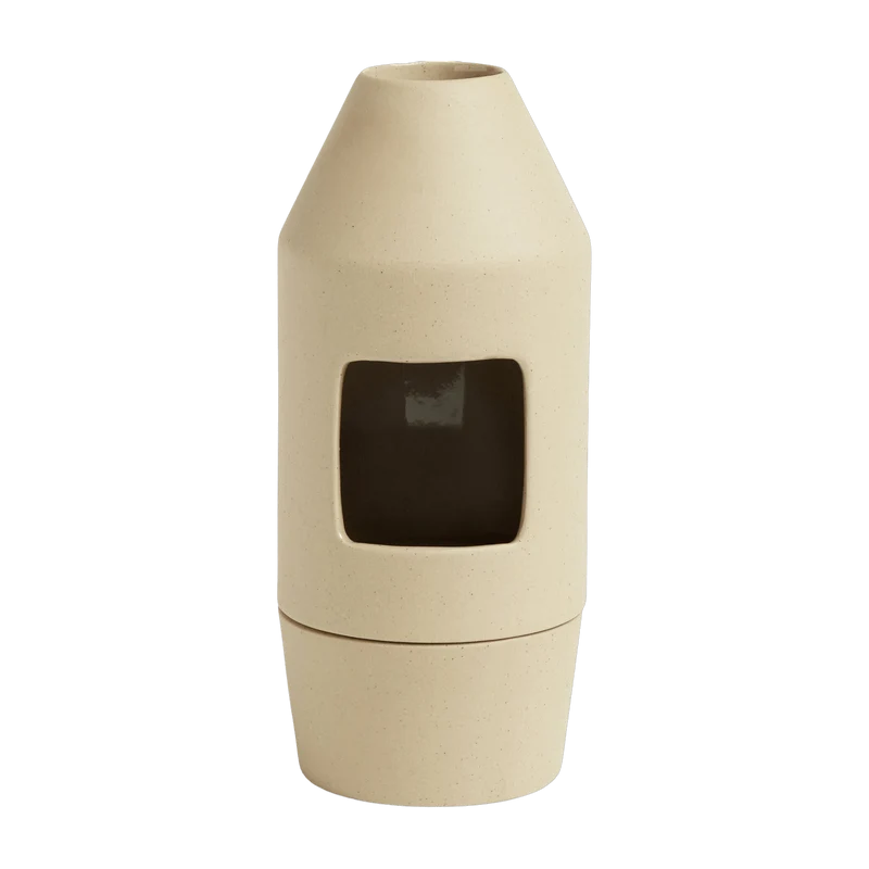 Diffuseur de parfum en porcelaine beige Chim Chim - HAY