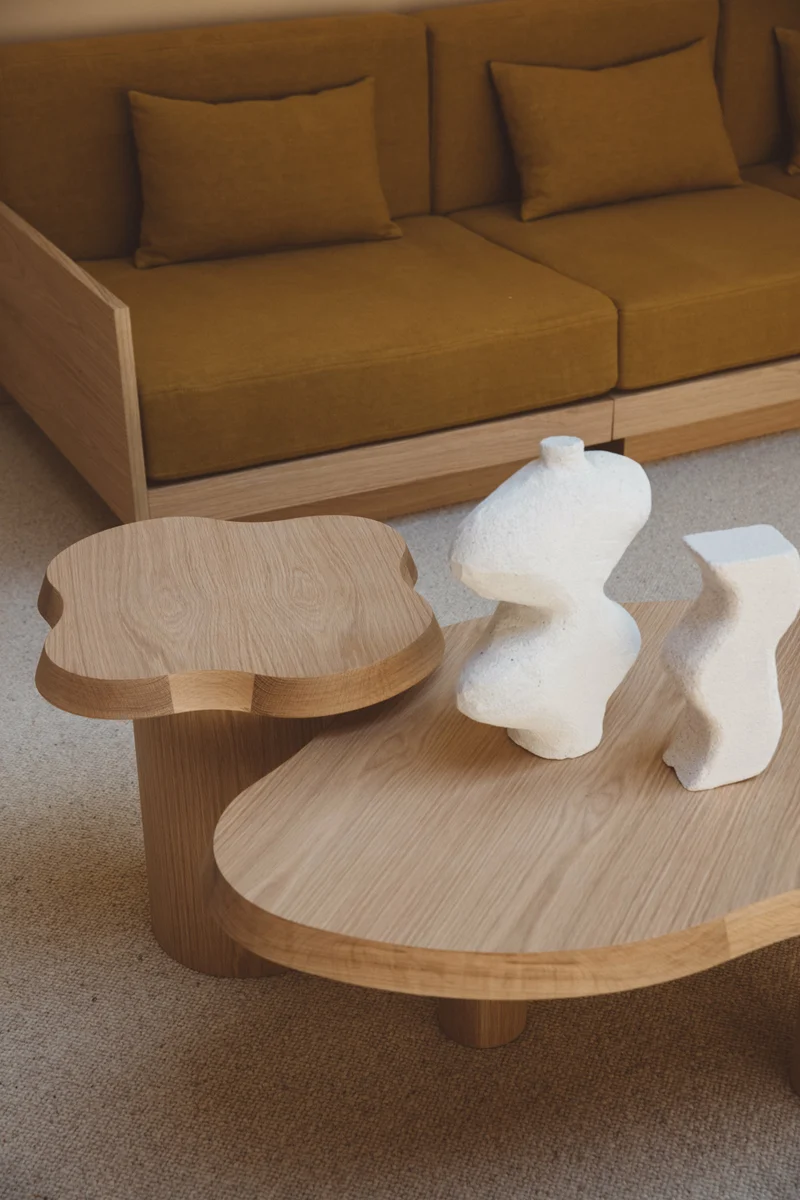 Table d'appoint en chêne naturel - Gabrielle Paris