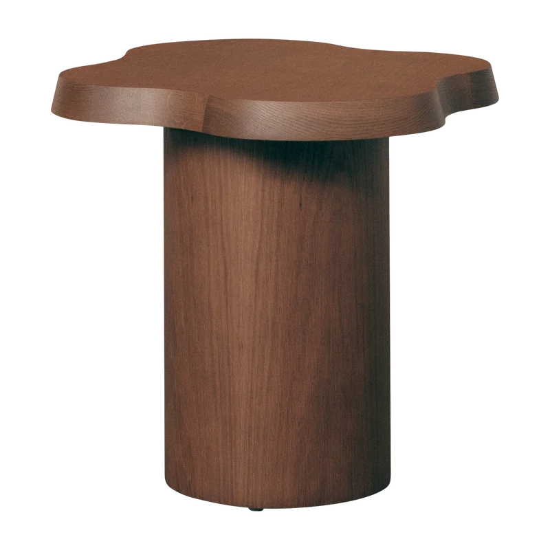 Table d'appoint en chêne effet noyer - Gabrielle Paris