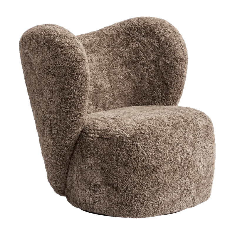 Fauteuil pivotant en peau de mouton sahara Little Big Chair - NORR11