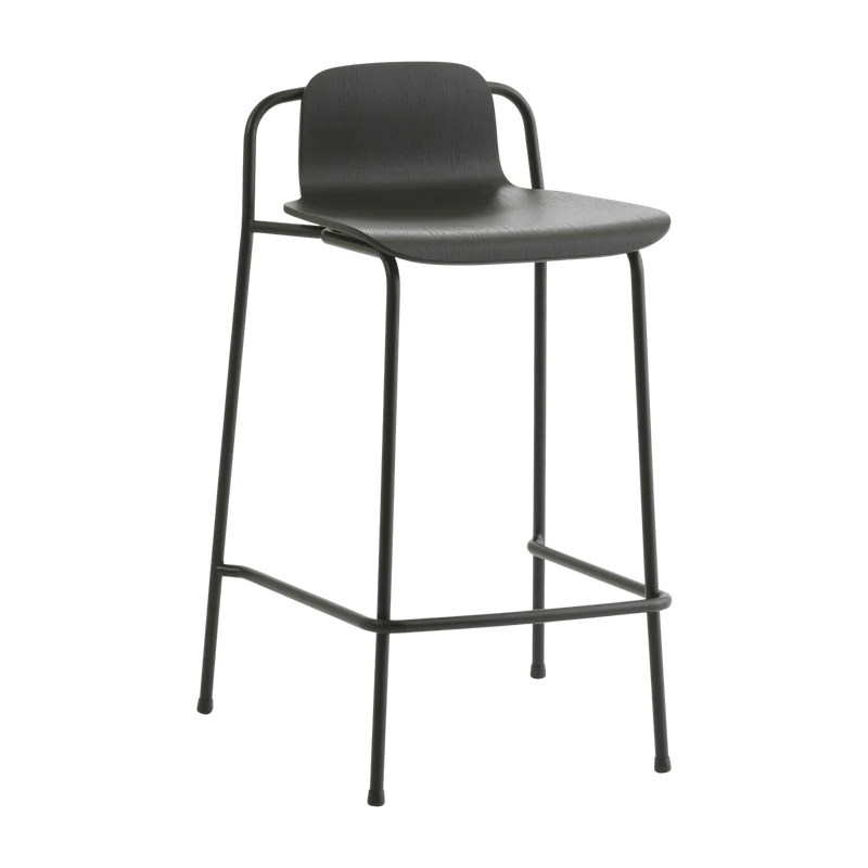Tabouret de bar en acier noir 65cm Studio Oak - Normann Copenhagen