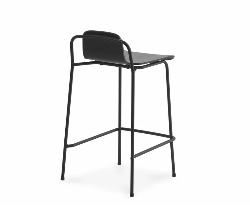 Tabouret de bar en acier noir 75 cm Studio Oak - Normann Copenhagen