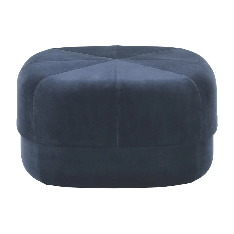 Pouf en polyester bleu foncé de taille L Circus foncé bleu - Normann Copenhagen