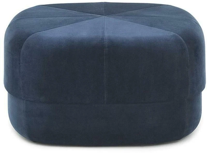 Pouf en polyester bleu foncé de taille L Circus foncé bleu - Normann Copenhagen