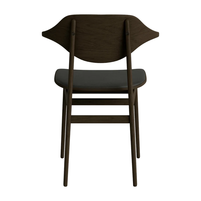 Chaise en chêne fumé avec rembourrage anthracite Buffalo - NORR11