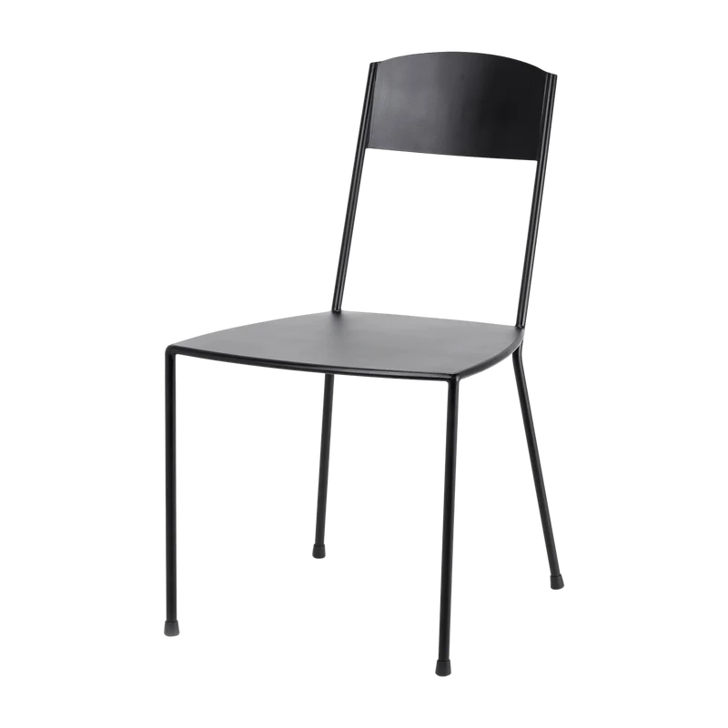 Chaise noire mate en métal 40 x 40 x 83 cm Adriana - Serax