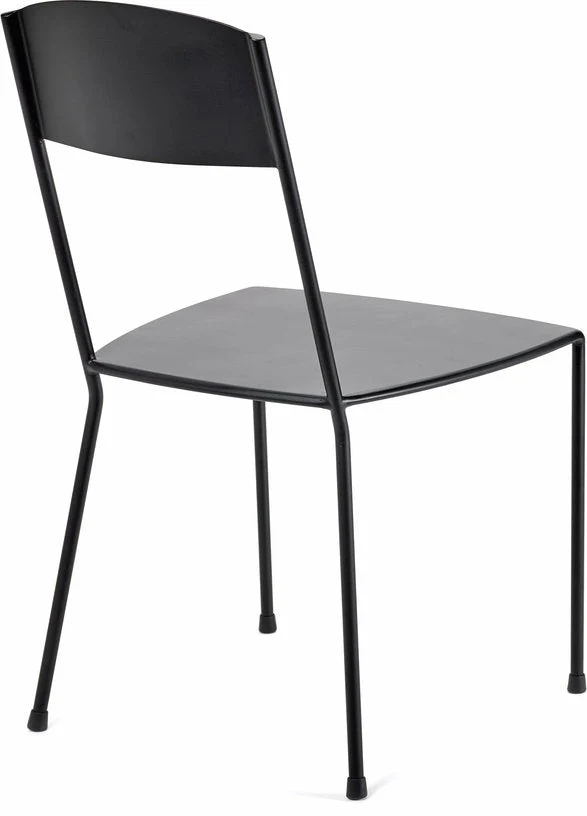 Chaise noire mate en métal 40 x 40 x 83 cm Adriana - Serax