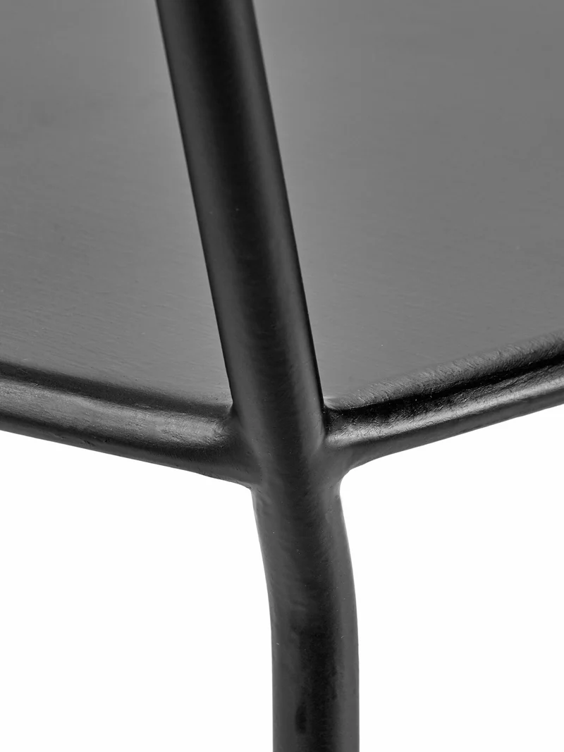 Chaise noire mate en métal 40 x 40 x 83 cm Adriana - Serax