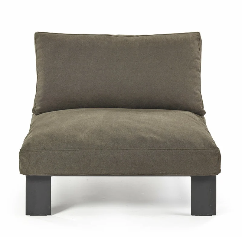 Banc d'intérieur avec coussins couleur sépia 91 x 91 x 58 B. Mombaers - Serax